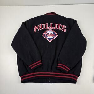 Philadelphia Phillies Jacket Wool Bomber Varsity G-III MLB Apparel Mens XL